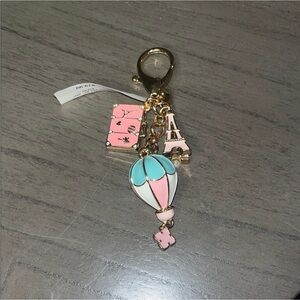 Hot Air Balloon Keychain/Bag Charm